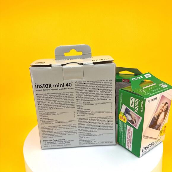 Fujifilm Instax Mini 40 Instant Camera with Two Film Refills - Picture 16 of 17